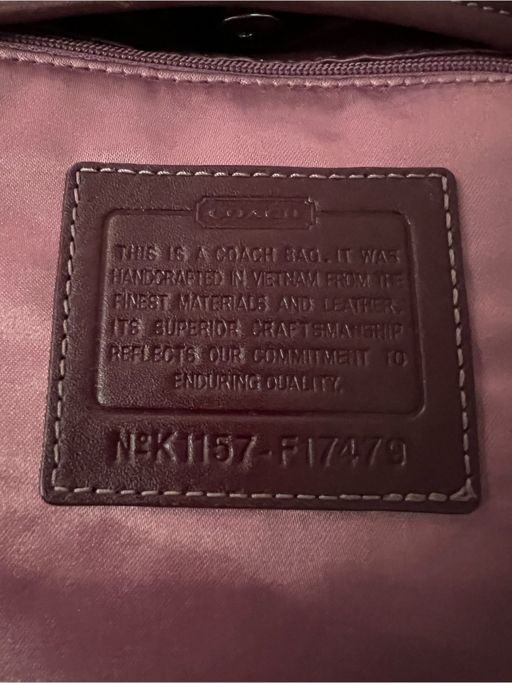 COACH Penelope Optic signature Hippie 2011 Plum Shoulder/Crossbody Bag - Picture 6 of 11